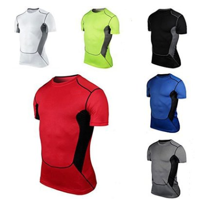 Men's Fitness Short-Sleeve Compression Shirt