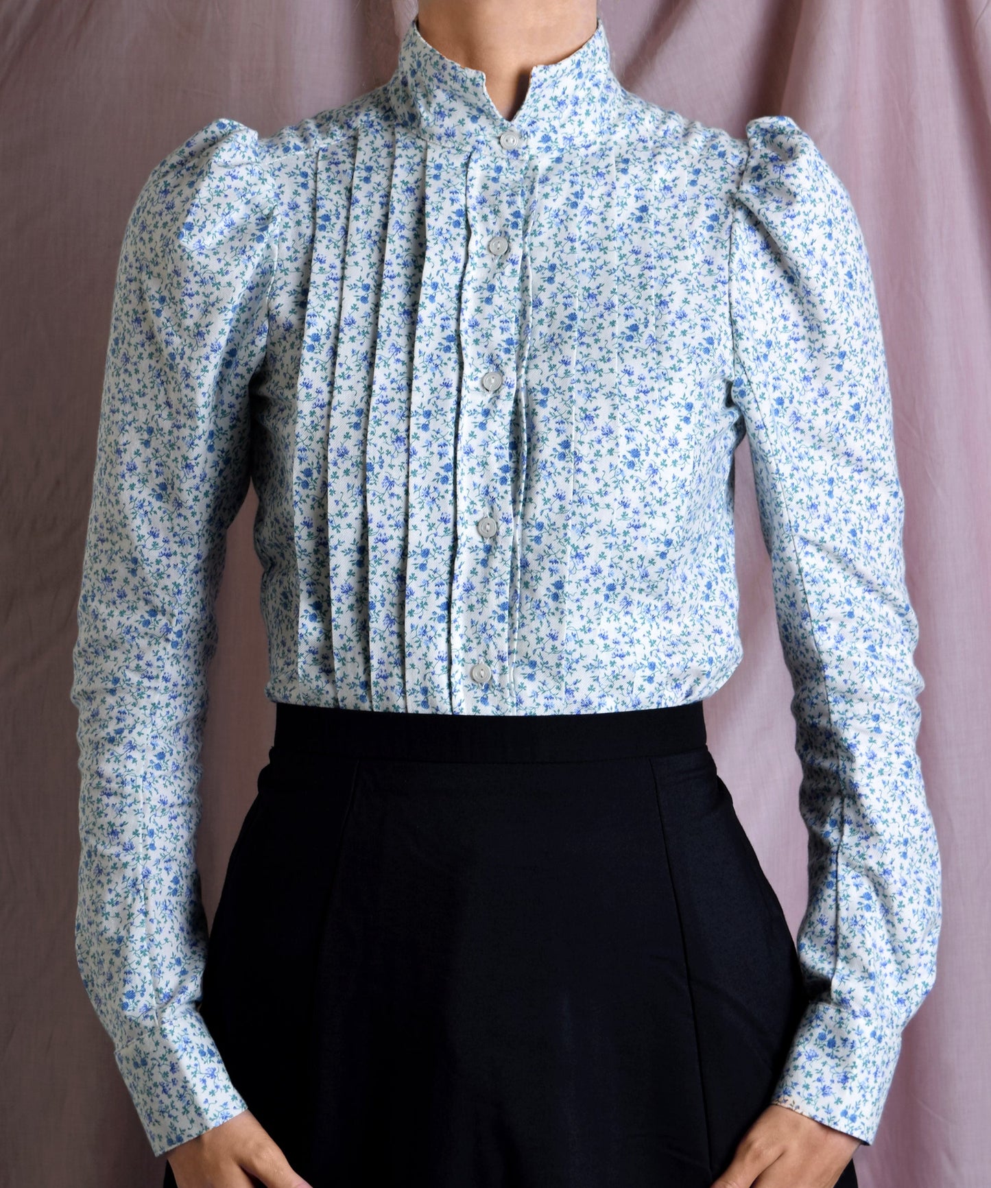 Liberty Print Fabric Ladies Victorian Blouse (BL002)