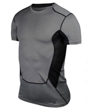 Men's Fitness Short-Sleeve Compression Shirt